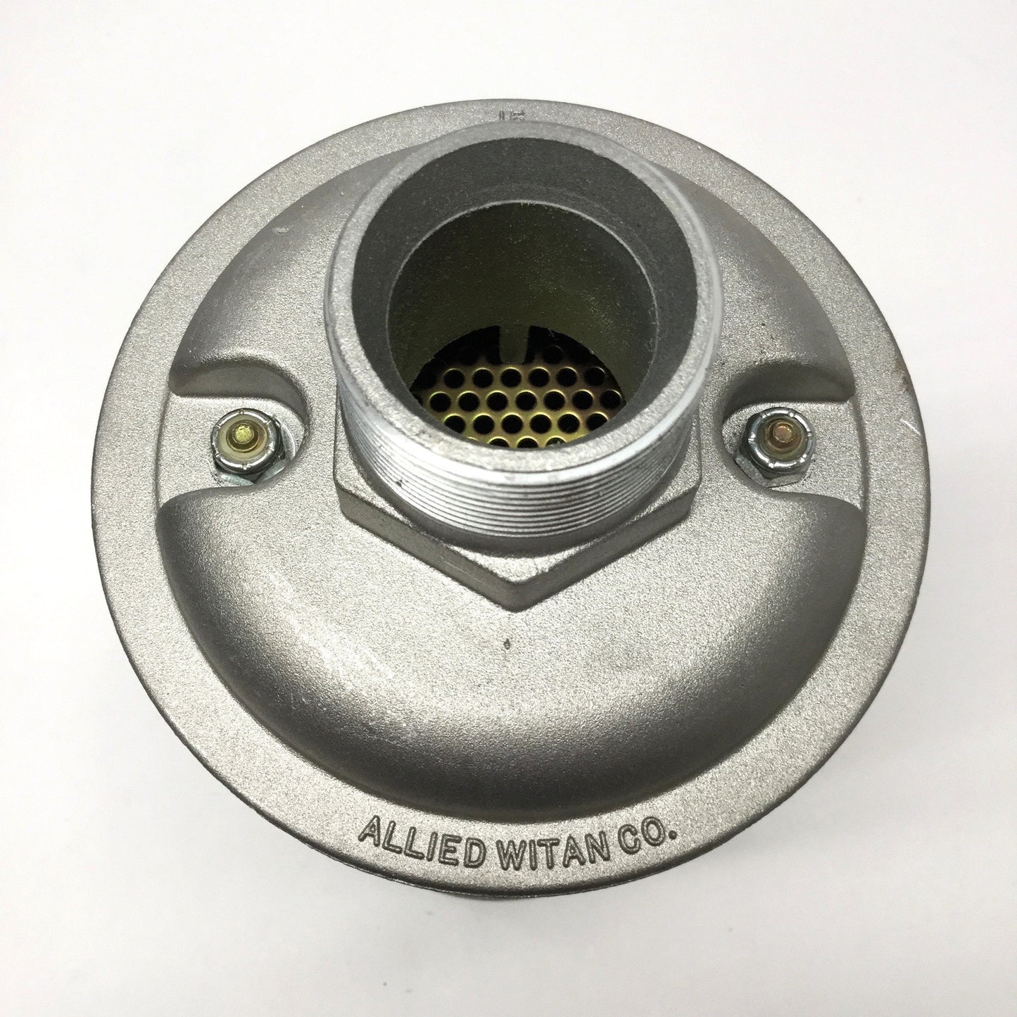 Used Alwitco M15 Air Exhaust Muffler 1-1/2" NPT Male, Ø5.25" x 13.56", 125psi Max