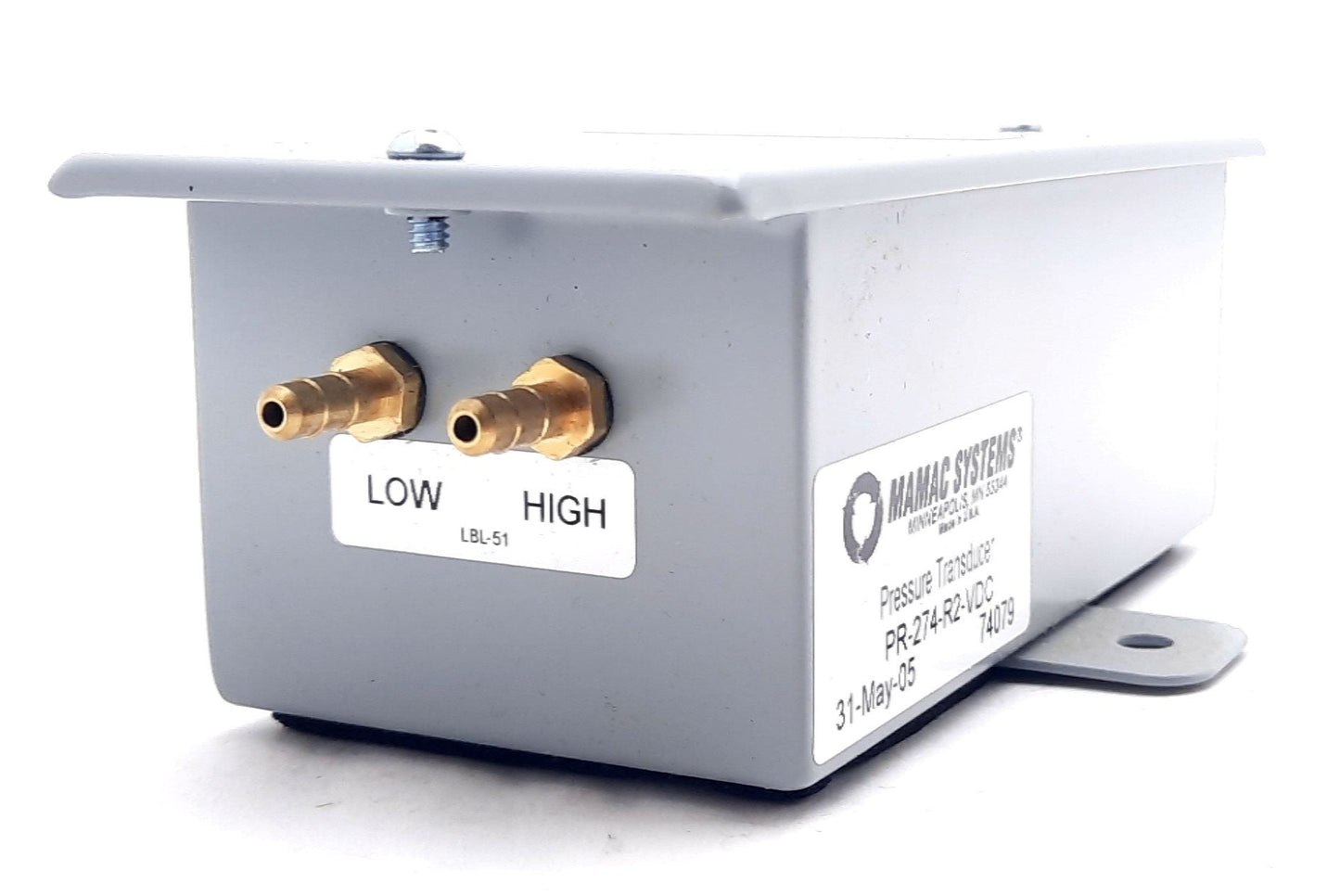 New Mamac Systems PR-274-R2-VDC Capacitive Pressure Sensor 24VDC 1/8"NPT