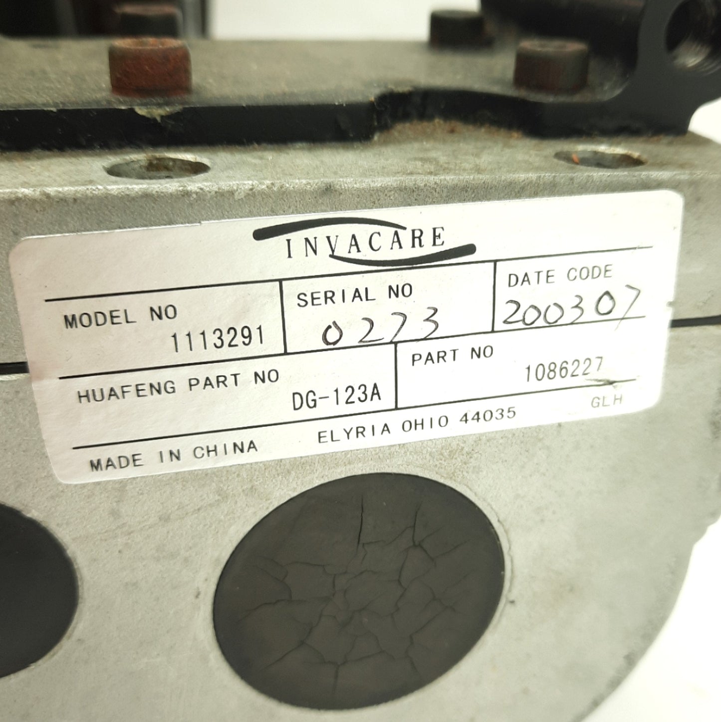 Used Invacare 1113291 Left Motor/Gearbox For TDX Storm Power Chair, 24VDC