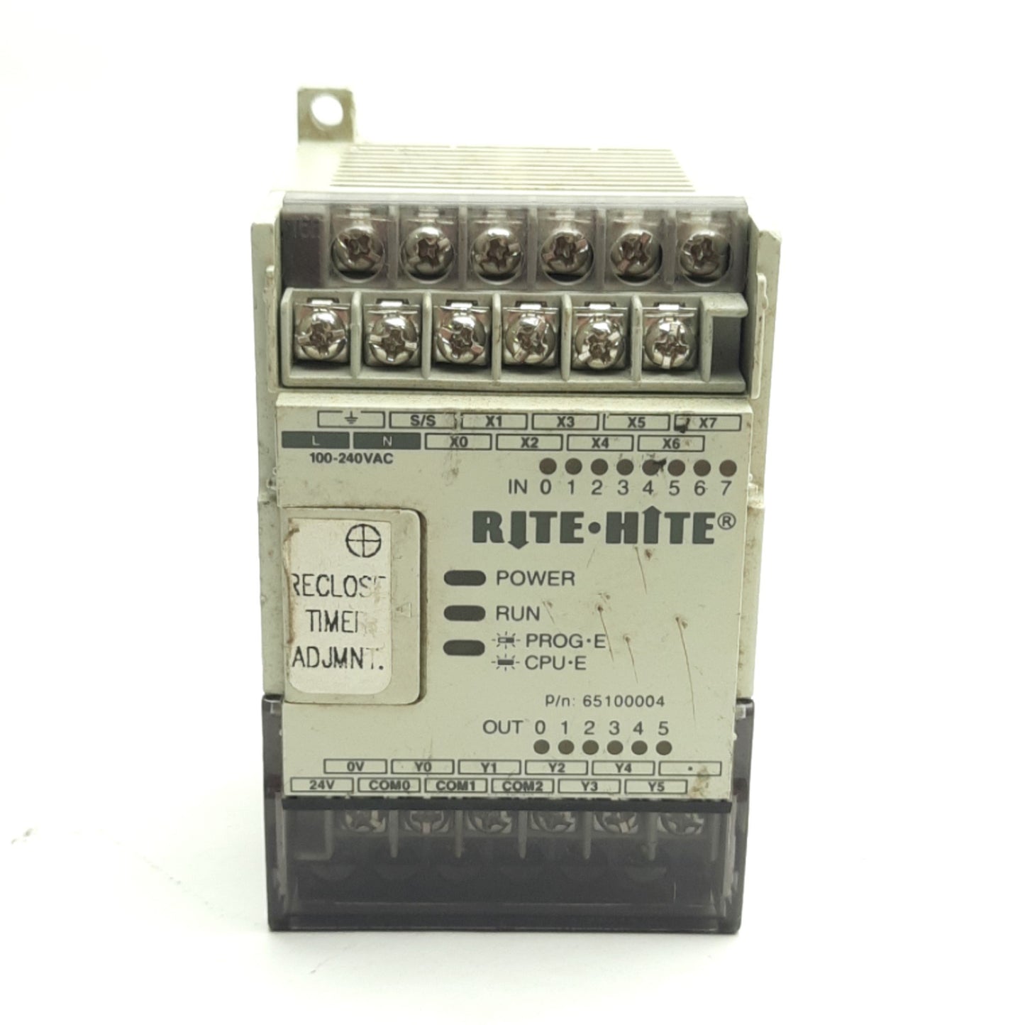 Used Rite-Hite 65100004 Programmable Logic Controller, 240V Supply, 240V 2.5A Load