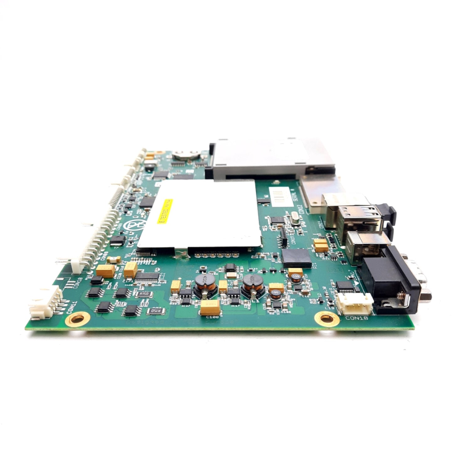 Used CAB 5551155 V12 Motherboard For A4+/300P Printer D-Sub 9-Pin, RJ45, USB-B, USB-A