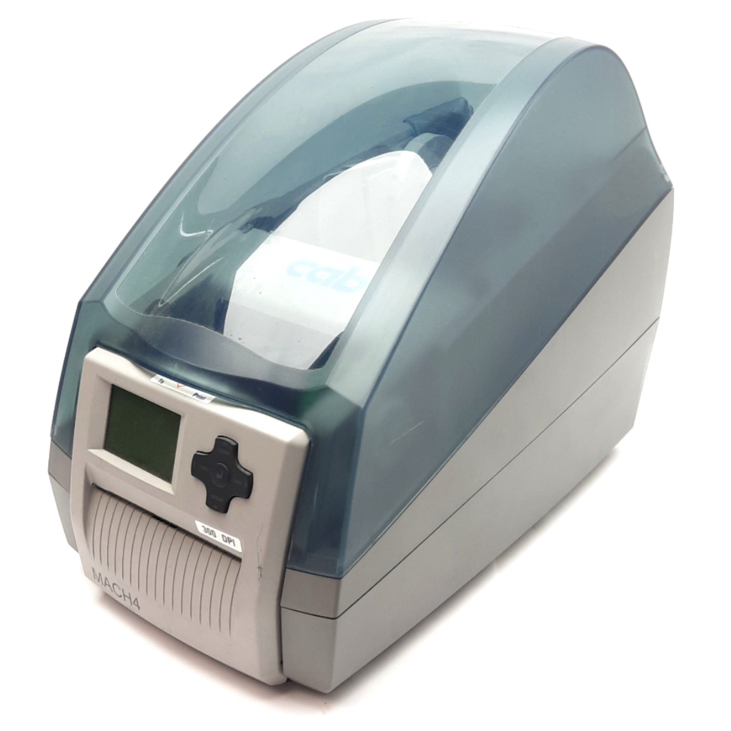 Used CAB MACH4/300B Label Printer 100-240VAC 300dpi 150mm/s 105.7mm *No Print Head*