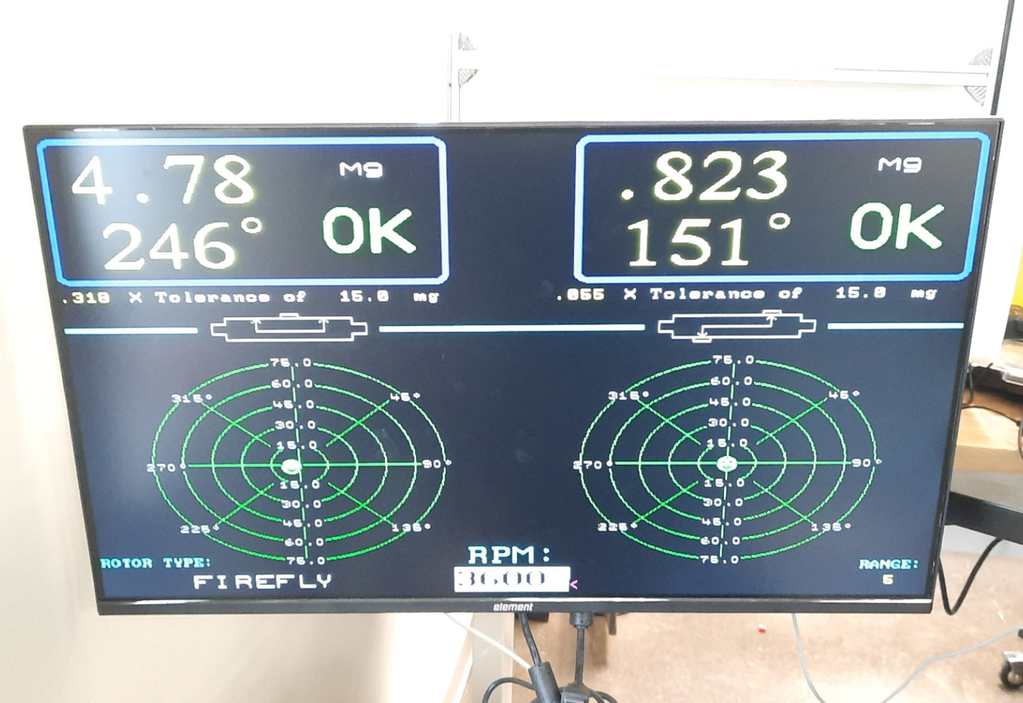Used Hoffman Corp HDR-11.1/SEK Two Plane Balancing Machine Controller, 120/240VAC