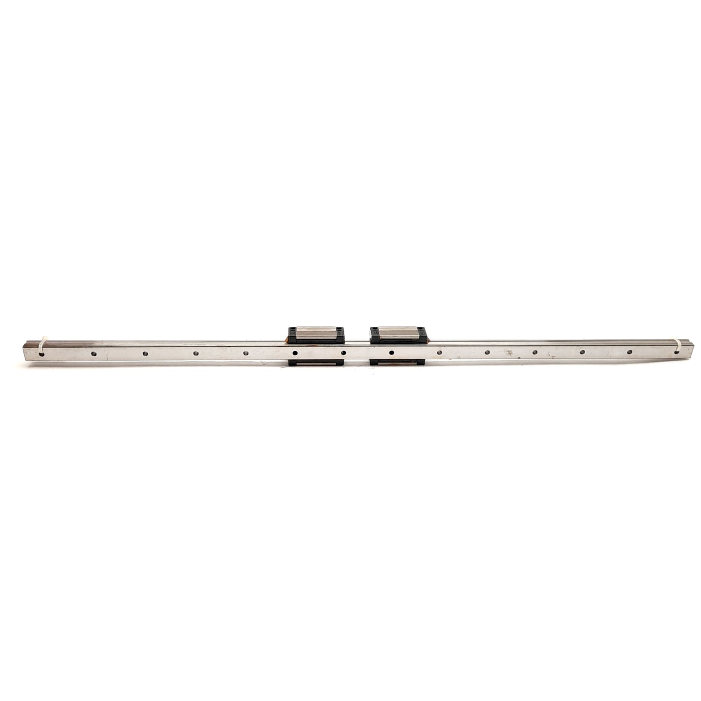 Used NSK LAH20-AN Dual Carriage Linear Rail, 820mm, 69.8x44x30mm Carriage, M6x0.75