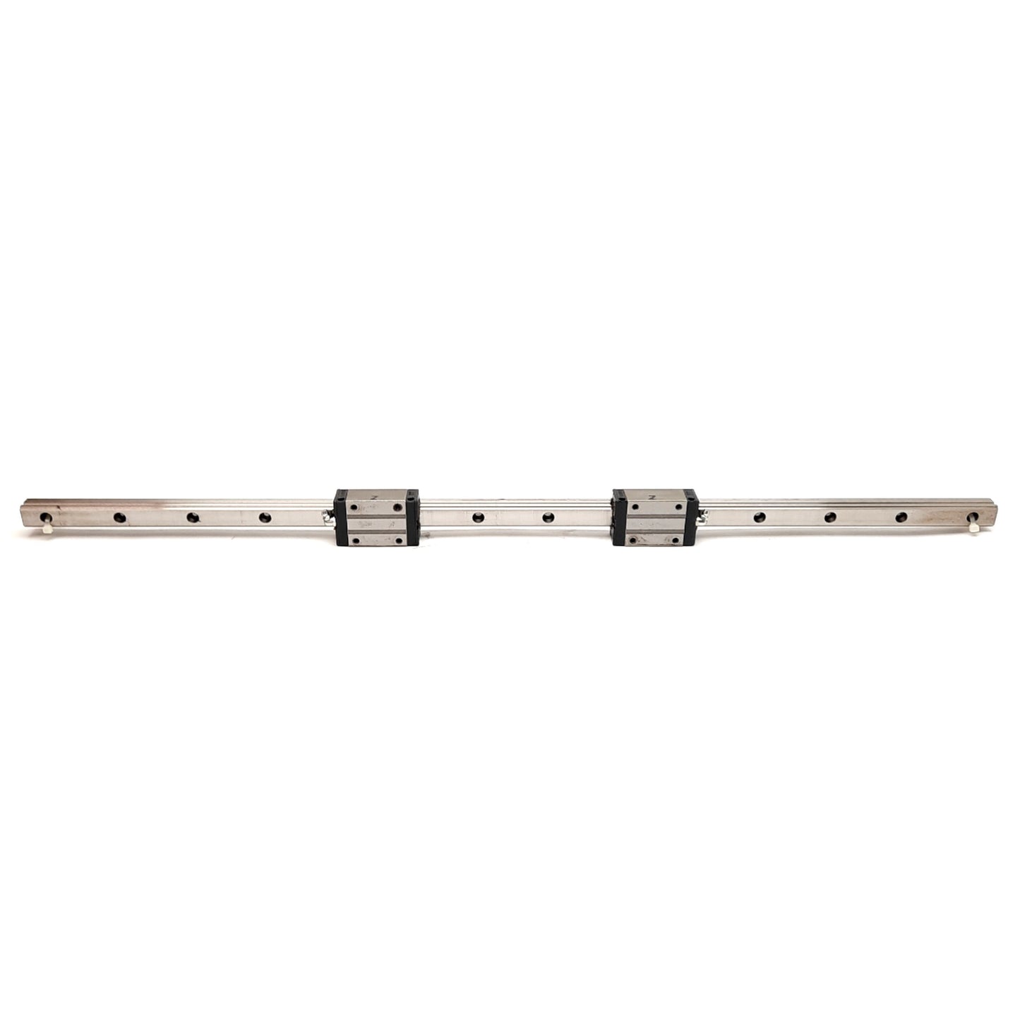 Used NSK LAH20-AN Dual Carriage Linear Rail, 820mm, 69.8x44x30mm Carriage, M6x0.75