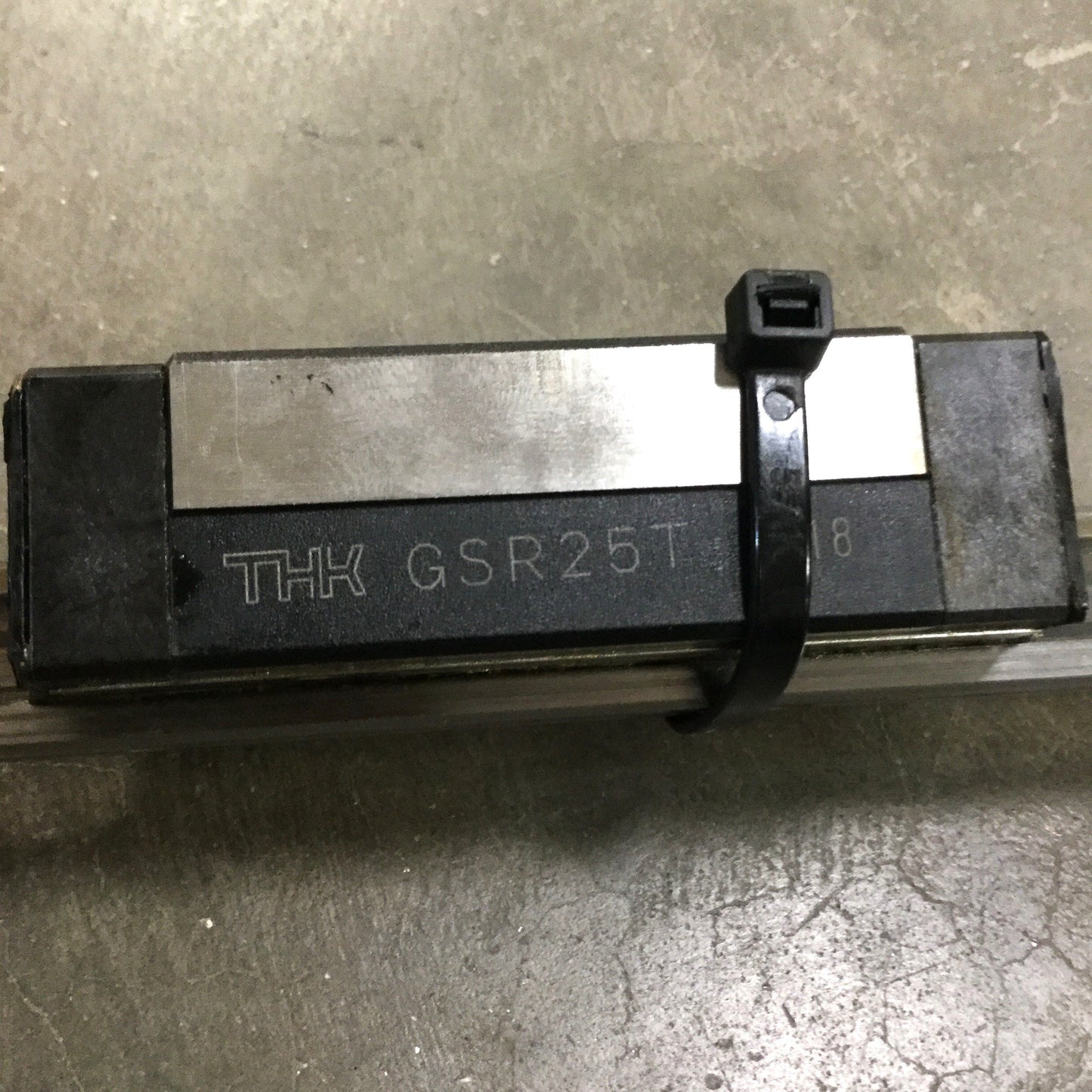 Used THK GSR25T Linear Ball Bearing Radial Slide Carriages (x2) on 1060mm Guide Rail