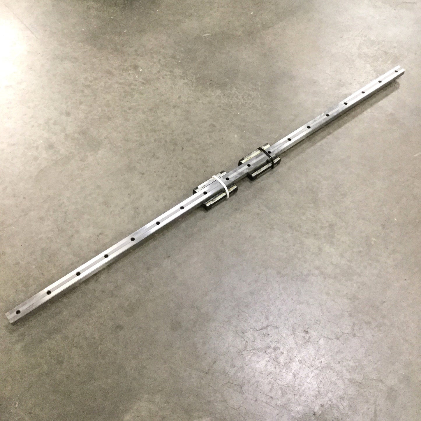 Used THK GSR25T Linear Ball Bearing Radial Slide Carriages (x2) on 1060mm Guide Rail