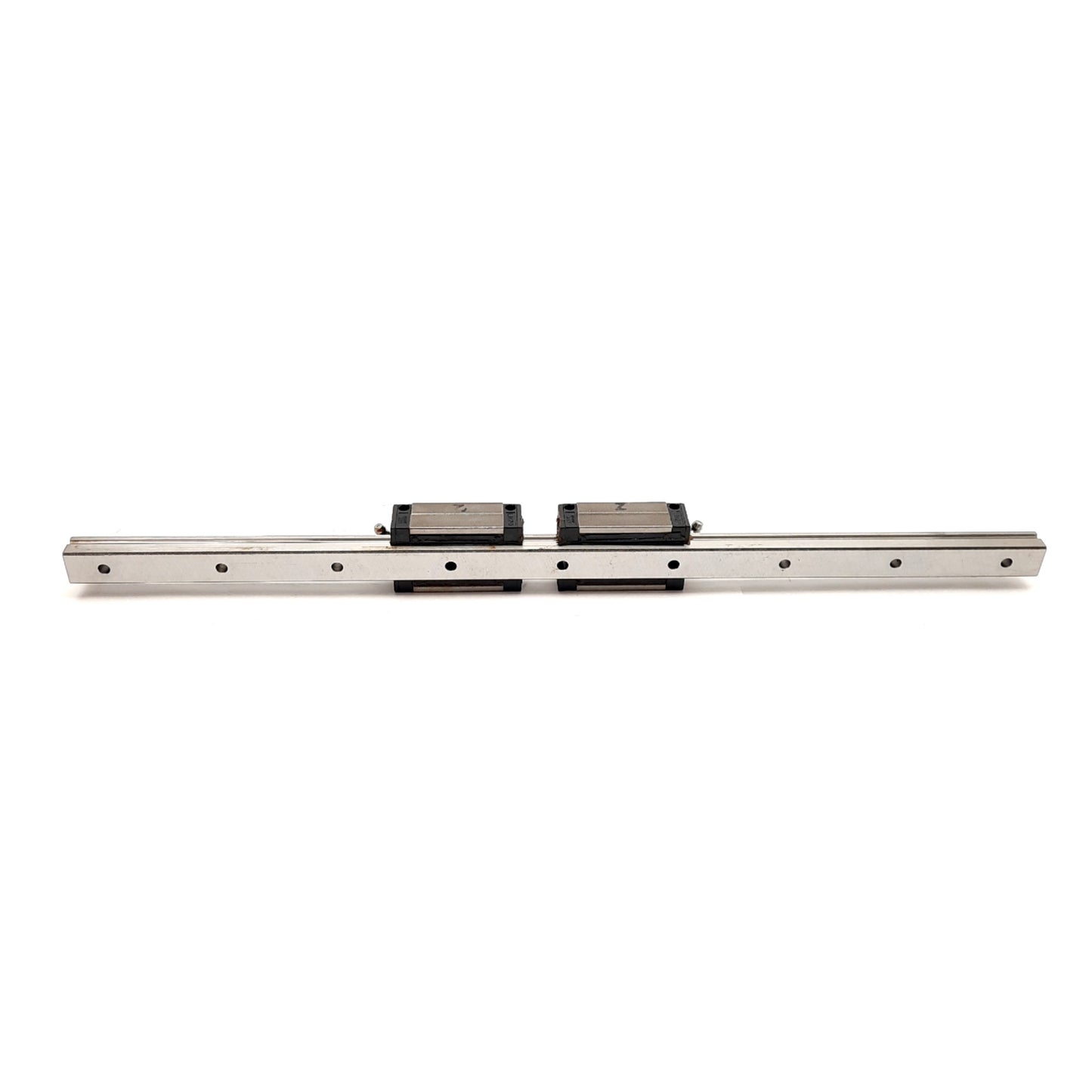 Used NSK LAH20-AN Dual Carriage Linear Rail, 520mm, 69.8x44x30mm Carriage, M6x0.75