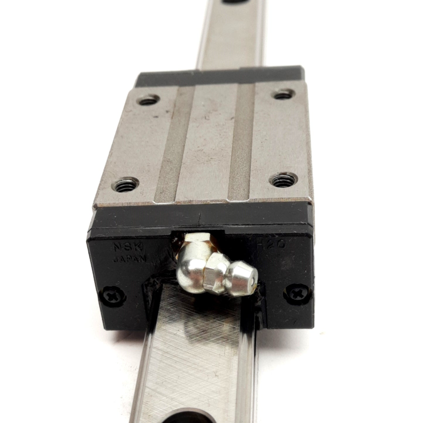 Used NSK LAH20-AN Single Carriage Linear Rail, 400mm, 69.8x44x30mm Carriage, M6x0.75