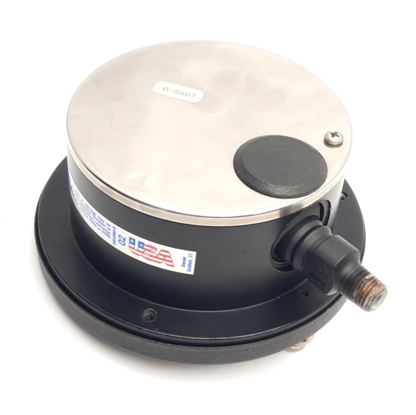 Used Ashcroft 451082AS02L60# Test Gauge, 4.5" Dial, 0-60Psi, 0.25% Accuracy, 1/4" NPT