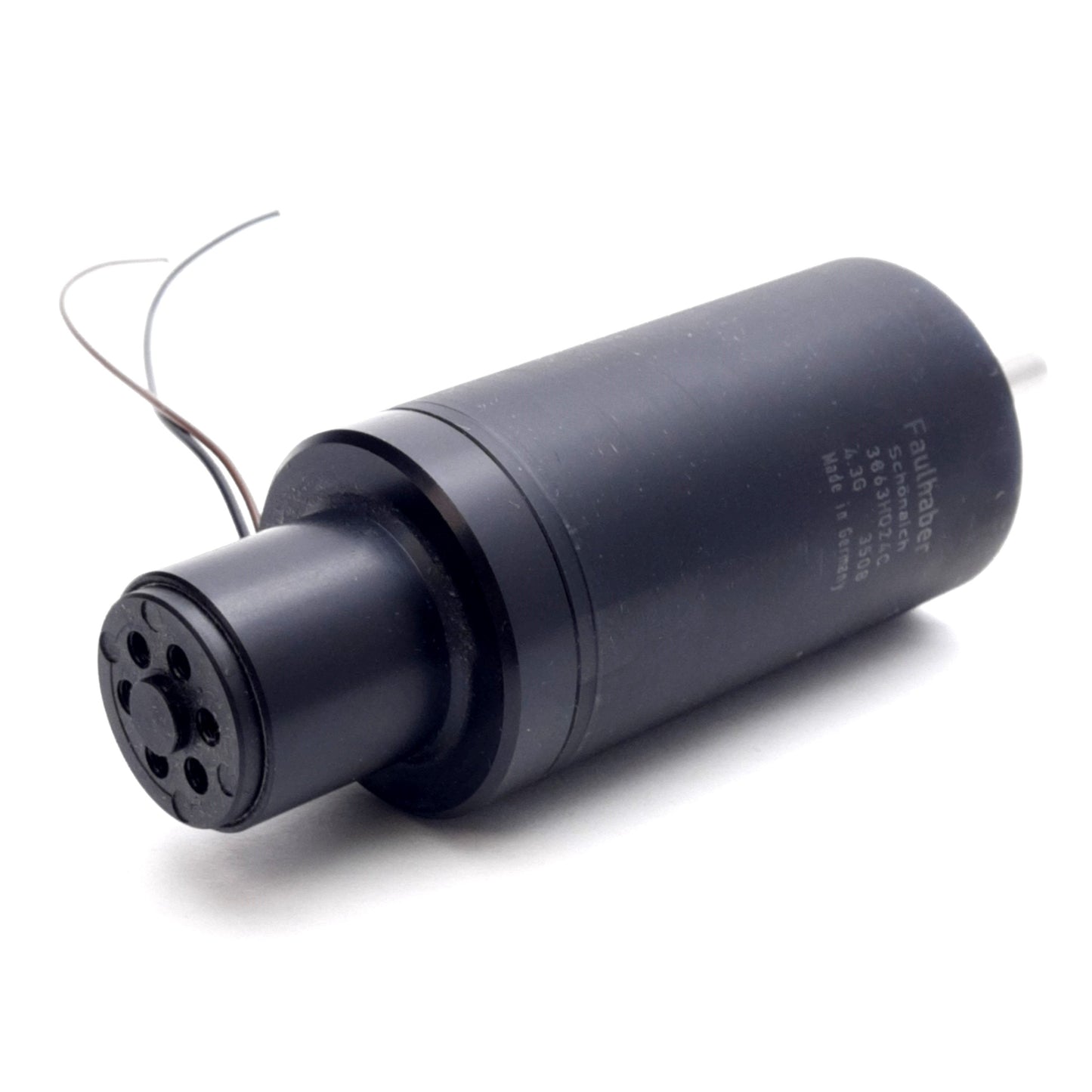Used Faulhaber 3863H024C DC Micromotor 24VDC 6700RPM 110mNm ø6mm Shaft 4-Wire Lead