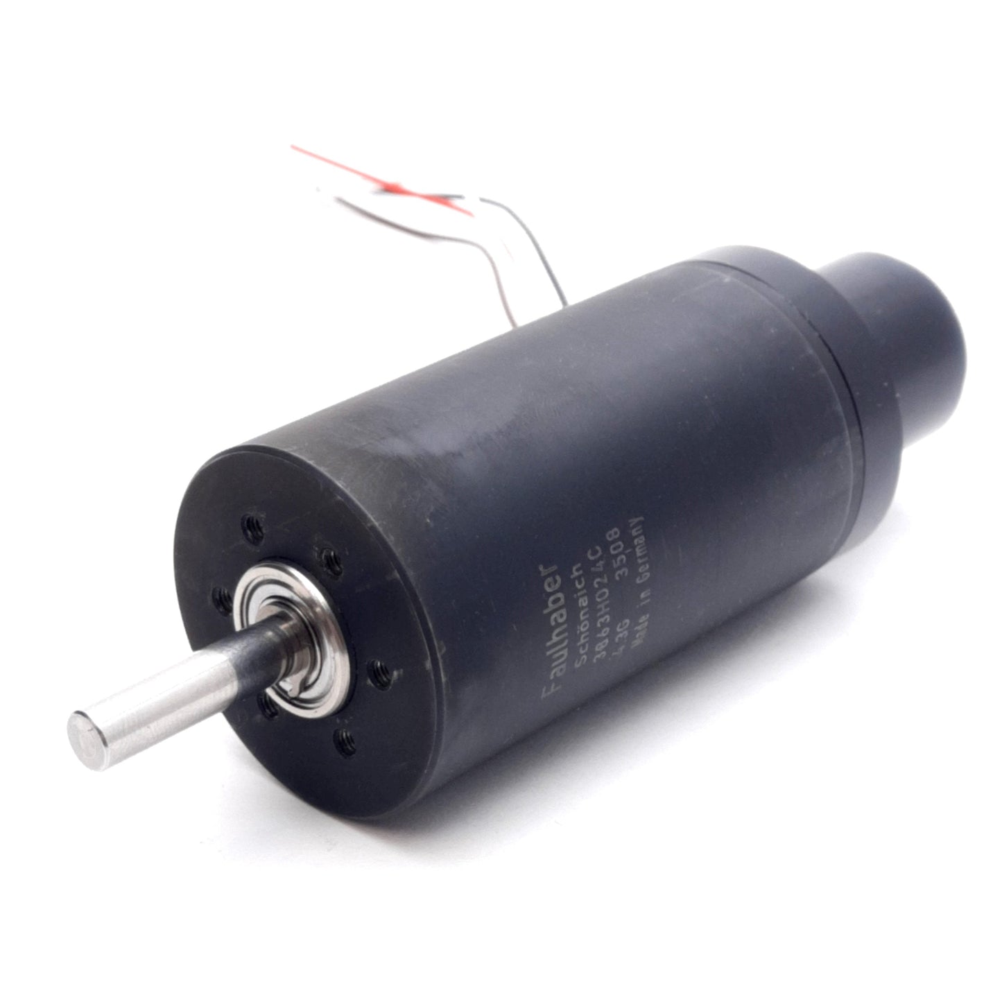 Used Faulhaber 3863H024C DC Micromotor 24VDC 6700RPM 110mNm ø6mm Shaft 4-Wire Lead