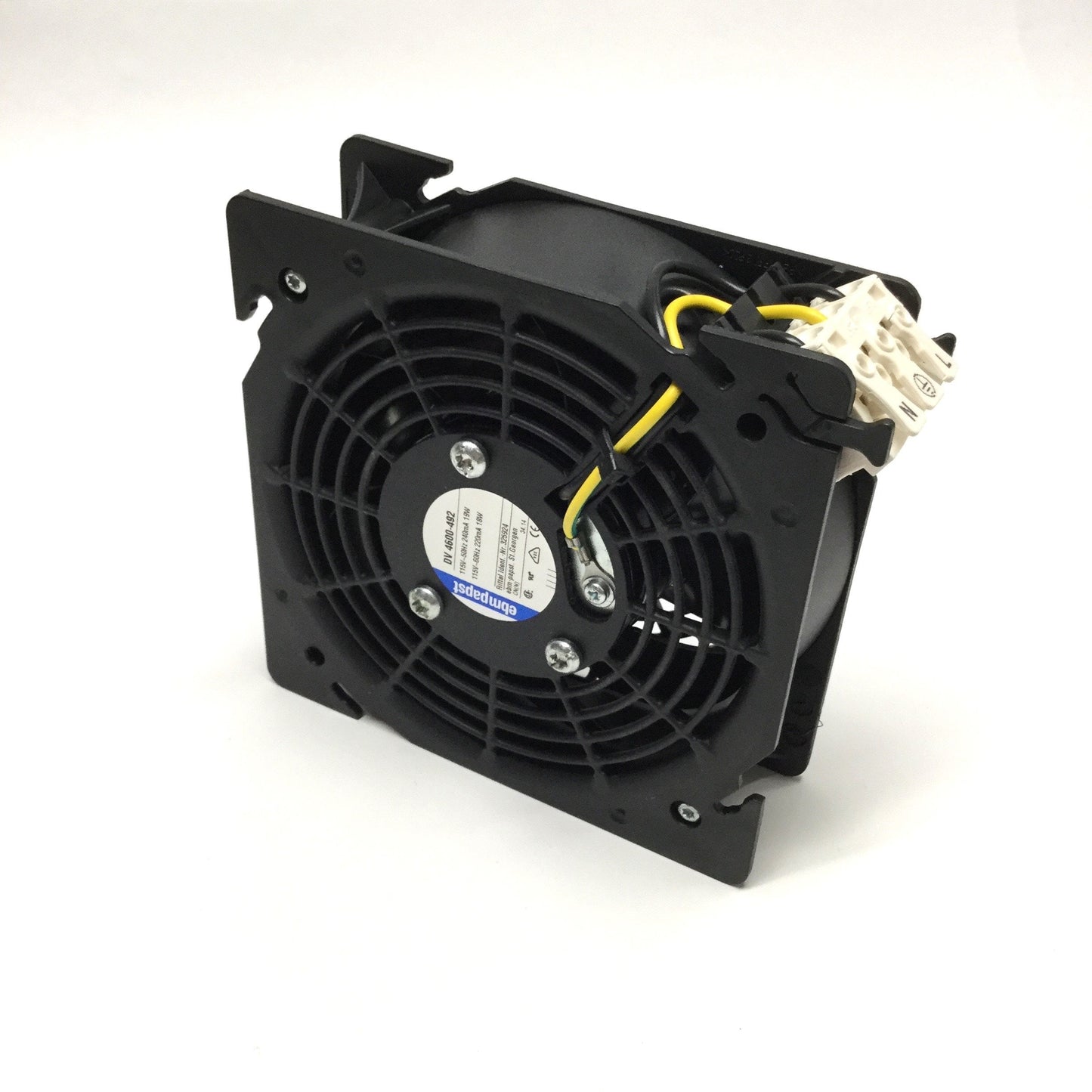 Used ebmpapst DV4600-492 Axial Enclosure Cooling Fan 115VAC 50/60Hz, 121x121mm, 39CFM
