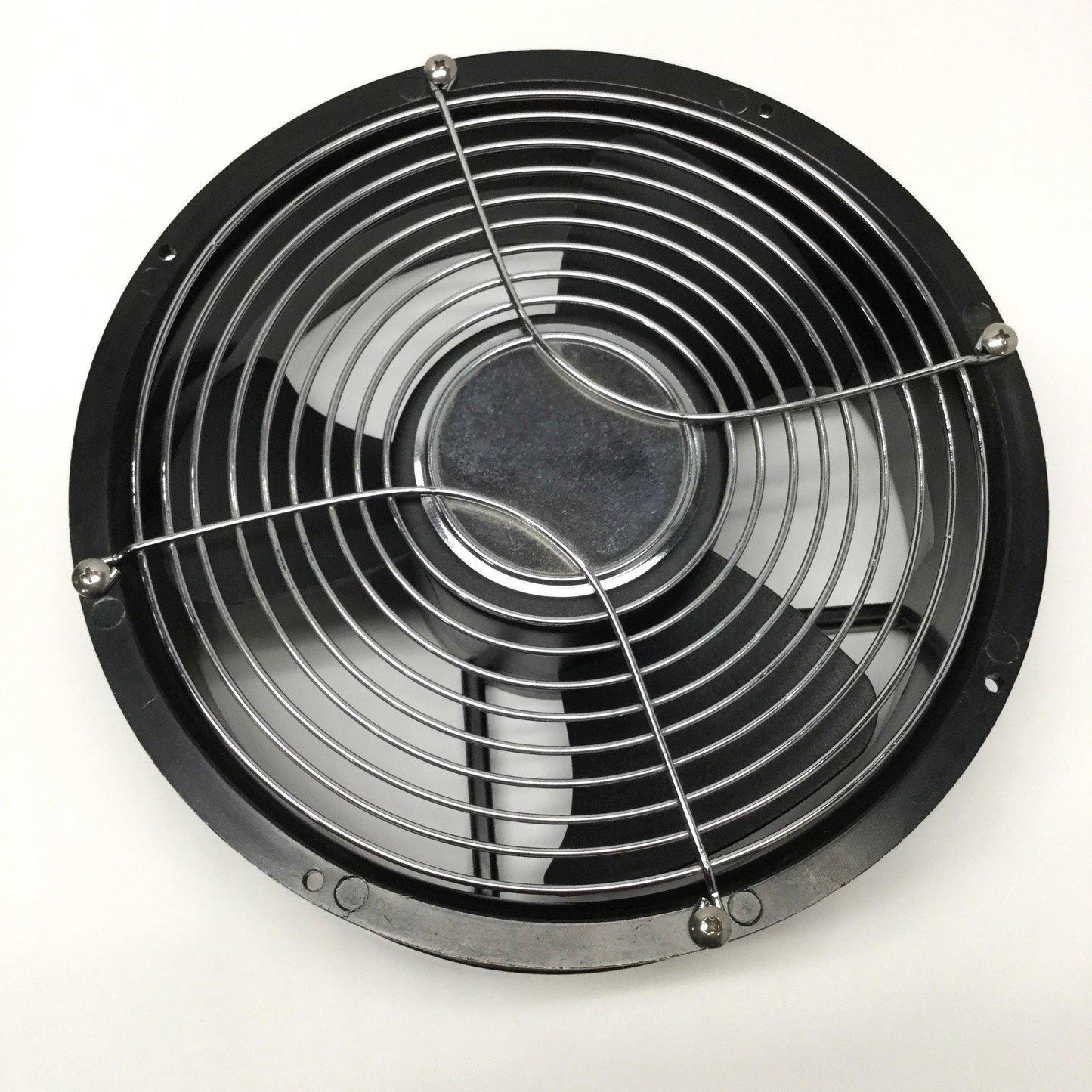 Used Dayton 3VU71 Round Ball Bearing Axial Fan Ø10" x 3.5" D, 115VAC, 22CFM, 1600RPM