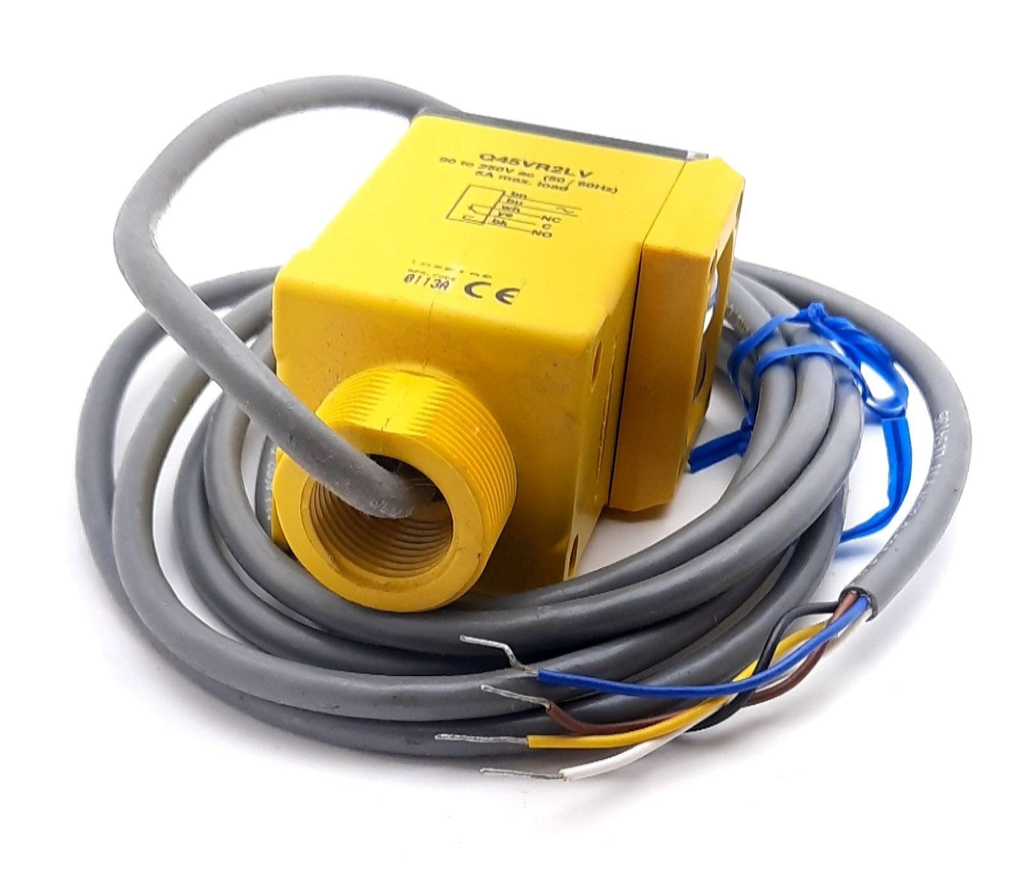 New – Open box Banner Engineering Q45VR2LV Photoelectric Sensor 0.08m-9m, 90VAC-250VAC SPDT