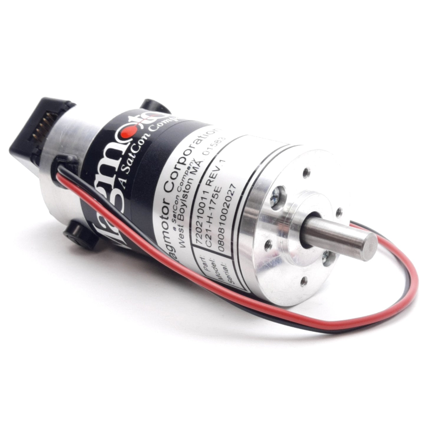 Used Magmotor C21-H-175E Brushed Servo Motor 3.2V/Krpm ø3/8in Shaft 1000ppr 4500rpm