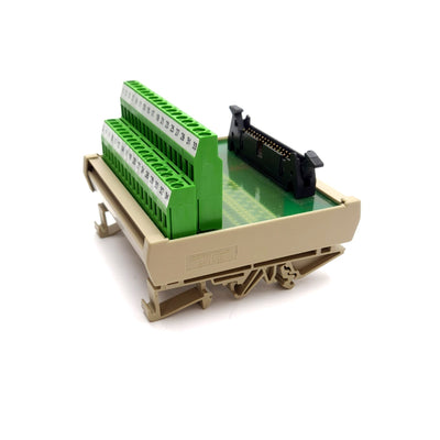 Used Altech AD91168 Breakout Module Board Base Backplane, 34 PIN IDC