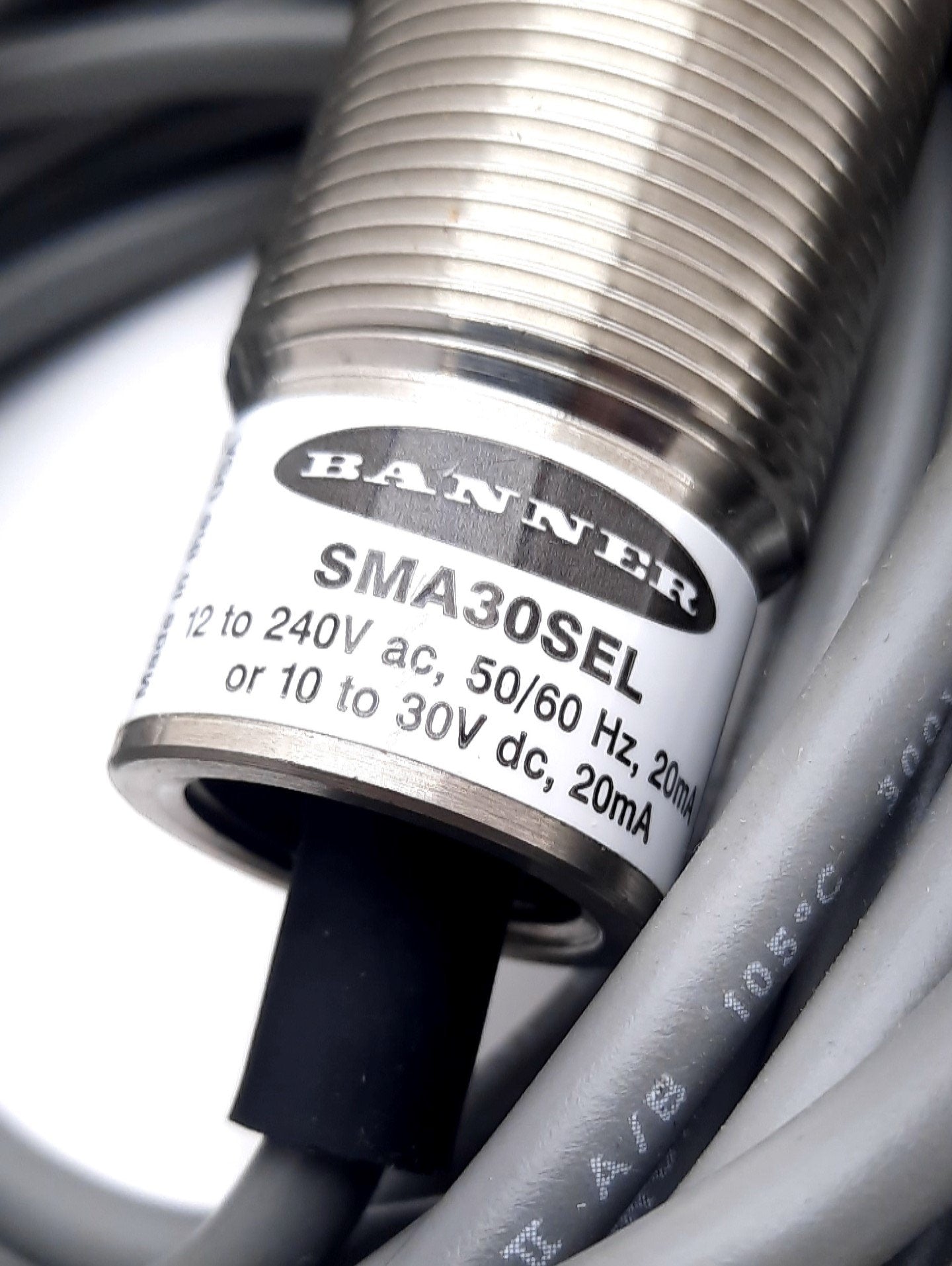 New – Open box Banner SMA30SEL Photoelectric Sensors Emitter 150m 12-240VAC, 10-30VDC, 150000