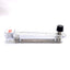 Used Dwyer RMB-83D-SSV Flowmeter, 5" Scale, 20GPH & 1.2l/min, 1/4" NPT, 100Psi Max