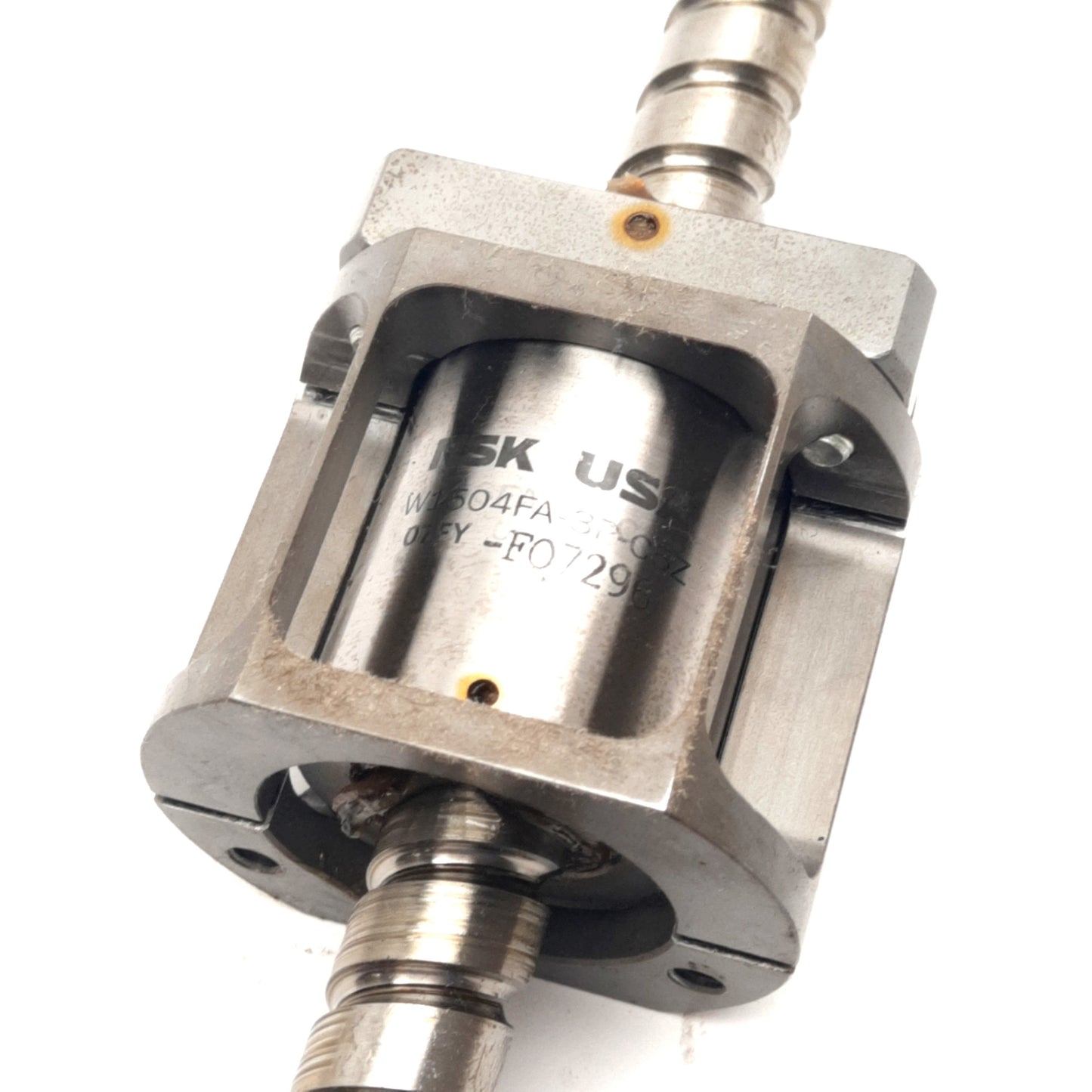 Used NSK W1504FA-3P-C5Z Linear Ball Screw, 400mm Stroke 10mm Lead ø15mm Screw 3000rpm