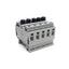 Used Lot of 5 Wago 282-122 Fused Terminal Block 1 Level, 500V, 10A, 24-10-AWG