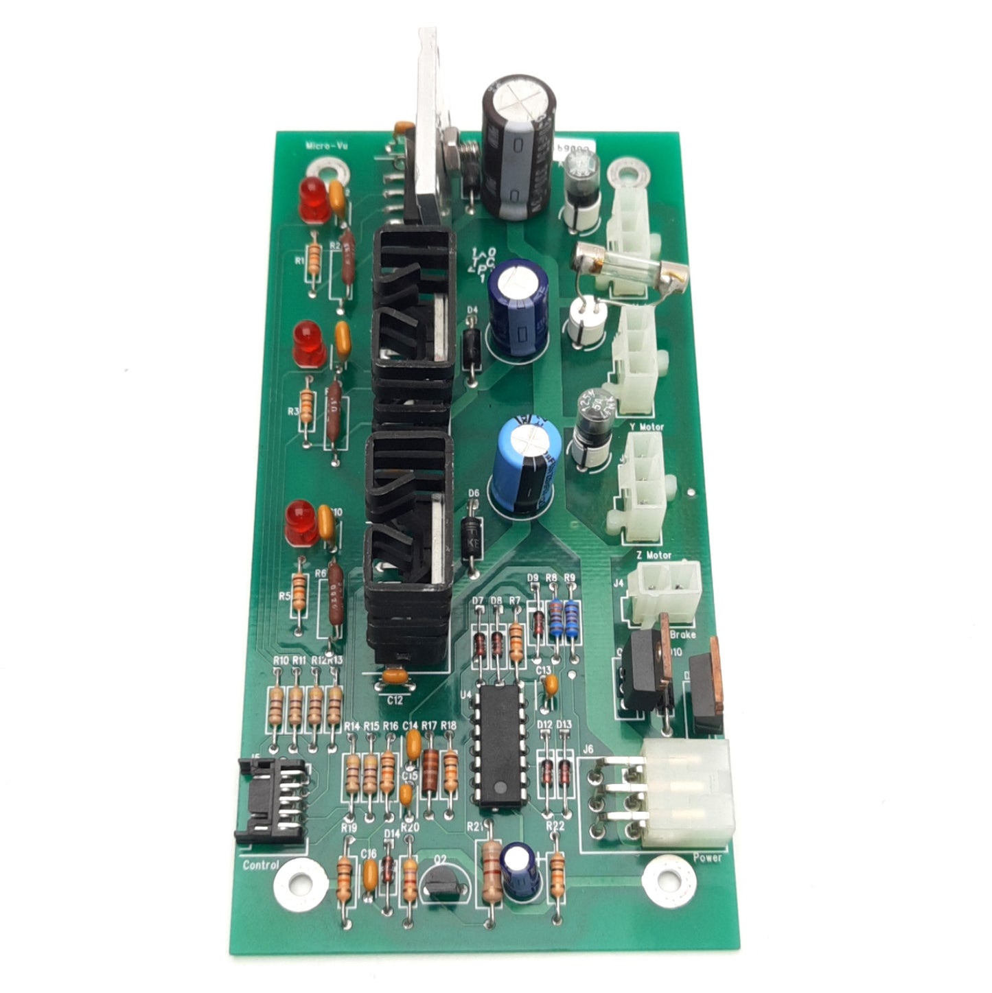 Used Micro-Vu C809Q172 X-Y-Z & Brake Control Board For Vertex 400 Series Inspection