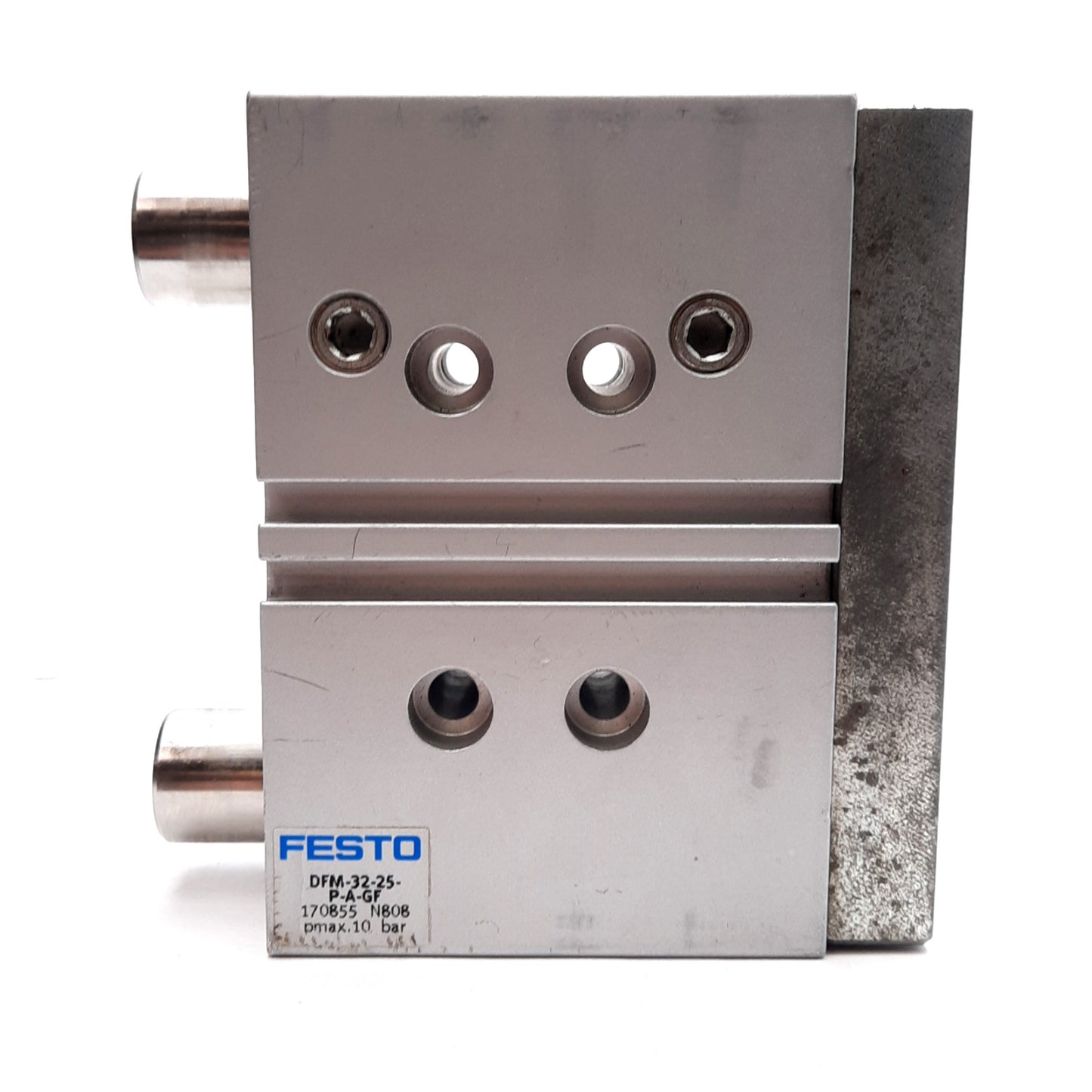 Used Festo DFM-32-25-P-A-GF Guided Cylinder, ø32mm Bore, 25mm Stroke, 1.5-10bar, G1/8