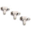 Used Lot of 3 SMC AS2201F-U01-04 Flow Control Fitting, 1/8 Uni to 4mm Tube