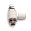 Used Lot of 3 SMC AS2201F-U01-04 Flow Control Fitting, 1/8 Uni to 4mm Tube