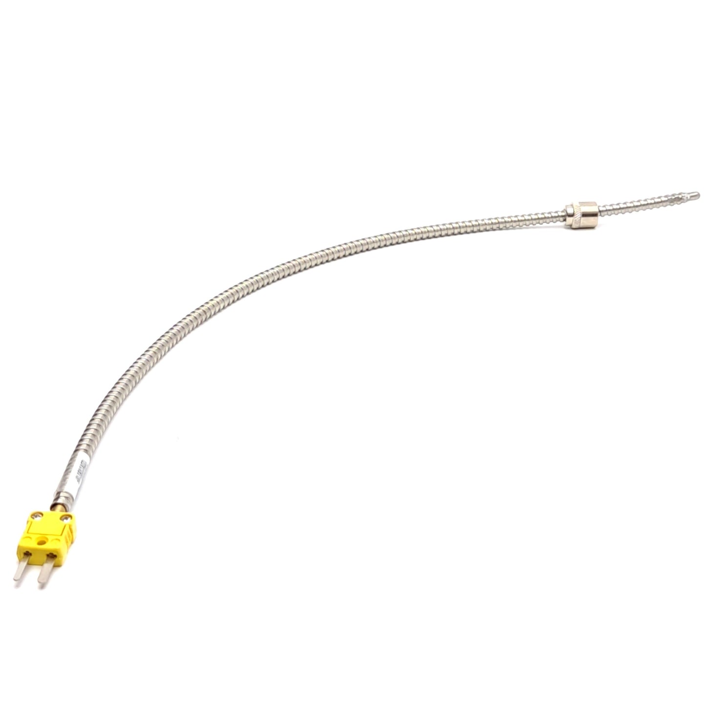 Used Watlow 12DKCGB018F Type K Thermocouple, 3/16"x1" Sheath, 18" Lead, Grounded