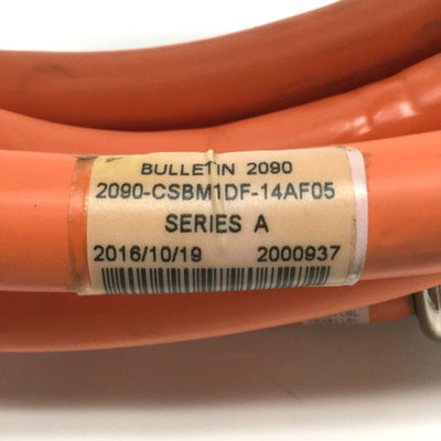 Used Allen Bradley 2090-CSBM1DF-14AF05 Kinetix Motor Power/Feedback/Brake Cable 5m