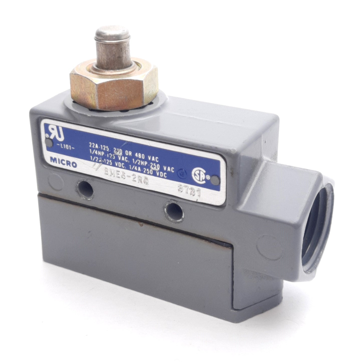 Used Honeywell Micro Switch BME6-2RQ Limit Switch SPDT 22A @ 125/250/480VAC 1/2in NPT