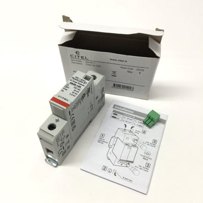 New Citel DS41S-120 Industrial AC Surge Protector 120VAC, Type 4CA, 40kA, 1-Pole