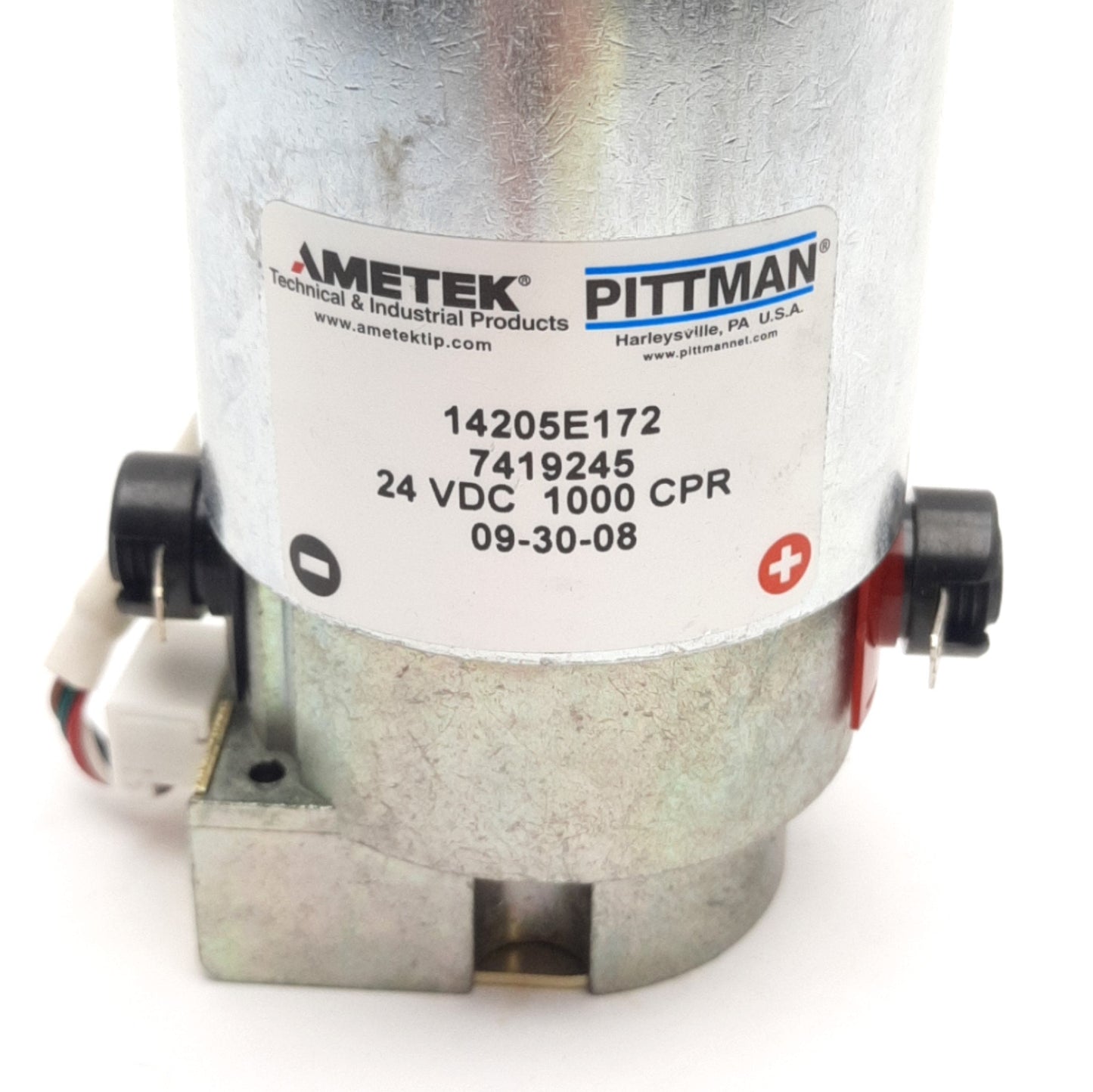 Used Ametek Pittman 14204E172 7419245 DC Motor w/ 1000CPR Encoder, Vertex 400 Series