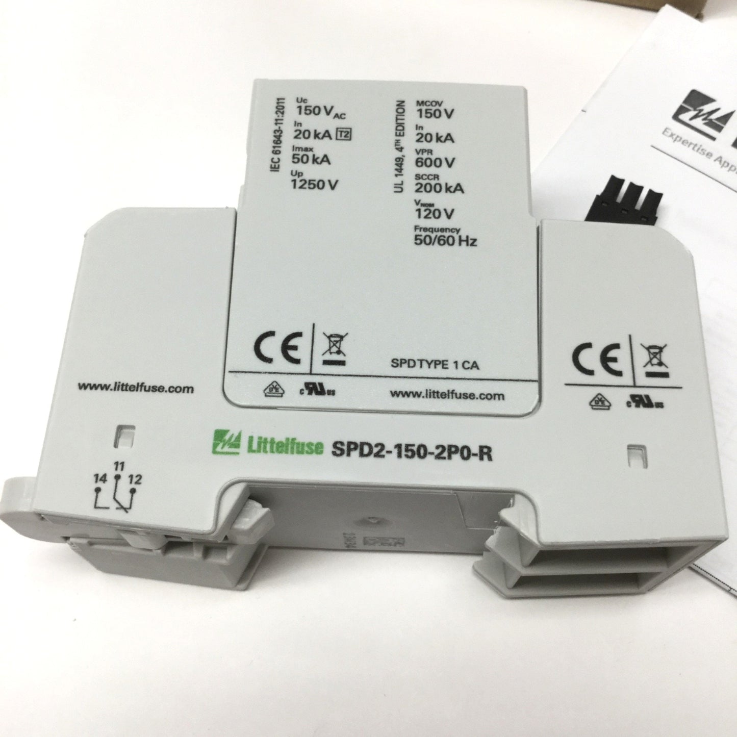 New Littelfuse SPD2-150-2P0-R Surge Protection Overvoltage Arrester 600V 20kA 2-Pole