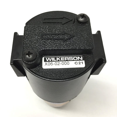Used Wilkerson X06-02-000 Desiccant Air Dryer, 1/4" NPT, 5 SCFM, 150psi, -45°F DP