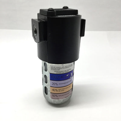 Used Wilkerson X06-02-000 Desiccant Air Dryer, 1/4" NPT, 5 SCFM, 150psi, -45°F DP