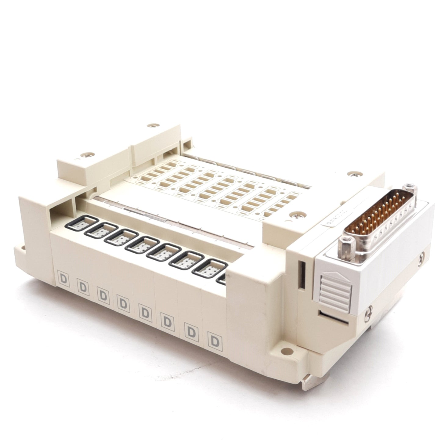 Used SMC SS5V1-10FD1-08B-C4-D Manifold Assembly, ø4mm One-Touch, 0.7MPa, DIN Rail