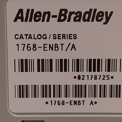 Used Allen Bradley 1768-ENBT Series A CompactLogix EtherNet/IP Communication Module