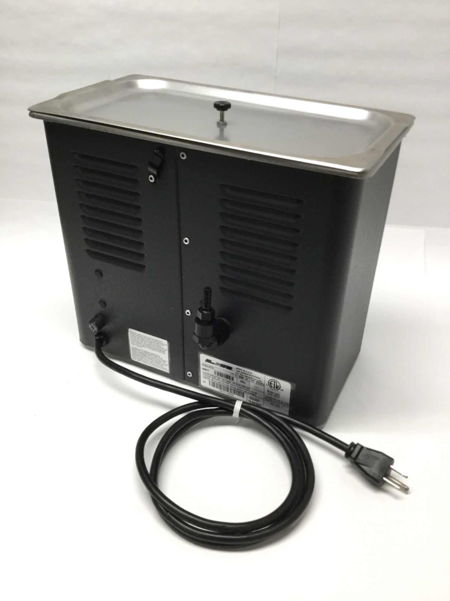 Used L&R Quantrex Q210H Heated Ultrasonic Dental/Jewelry Cleaner 1.5gal 60min Timer