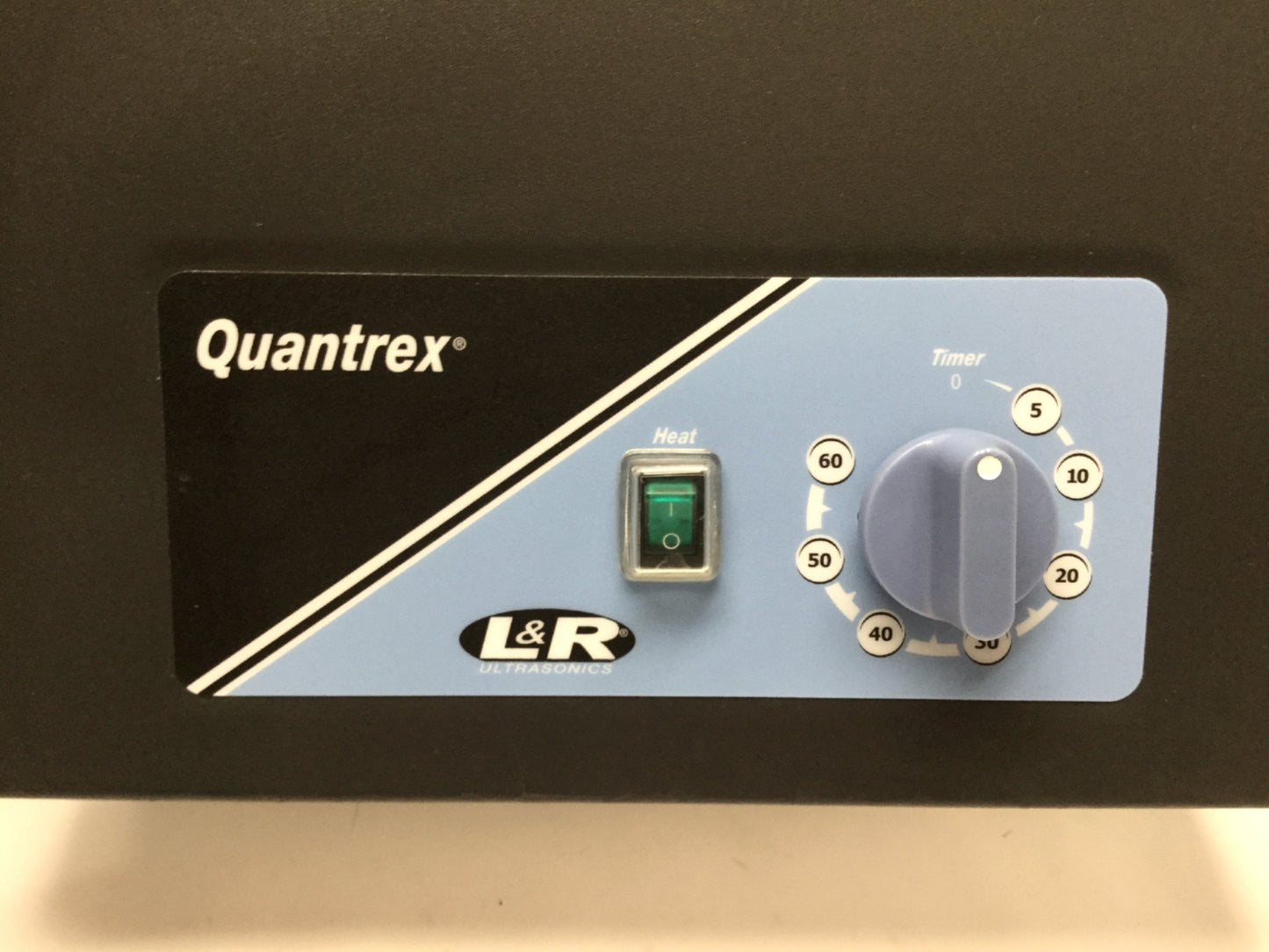Used L&R Quantrex Q210H Heated Ultrasonic Dental/Jewelry Cleaner 1.5gal 60min Timer