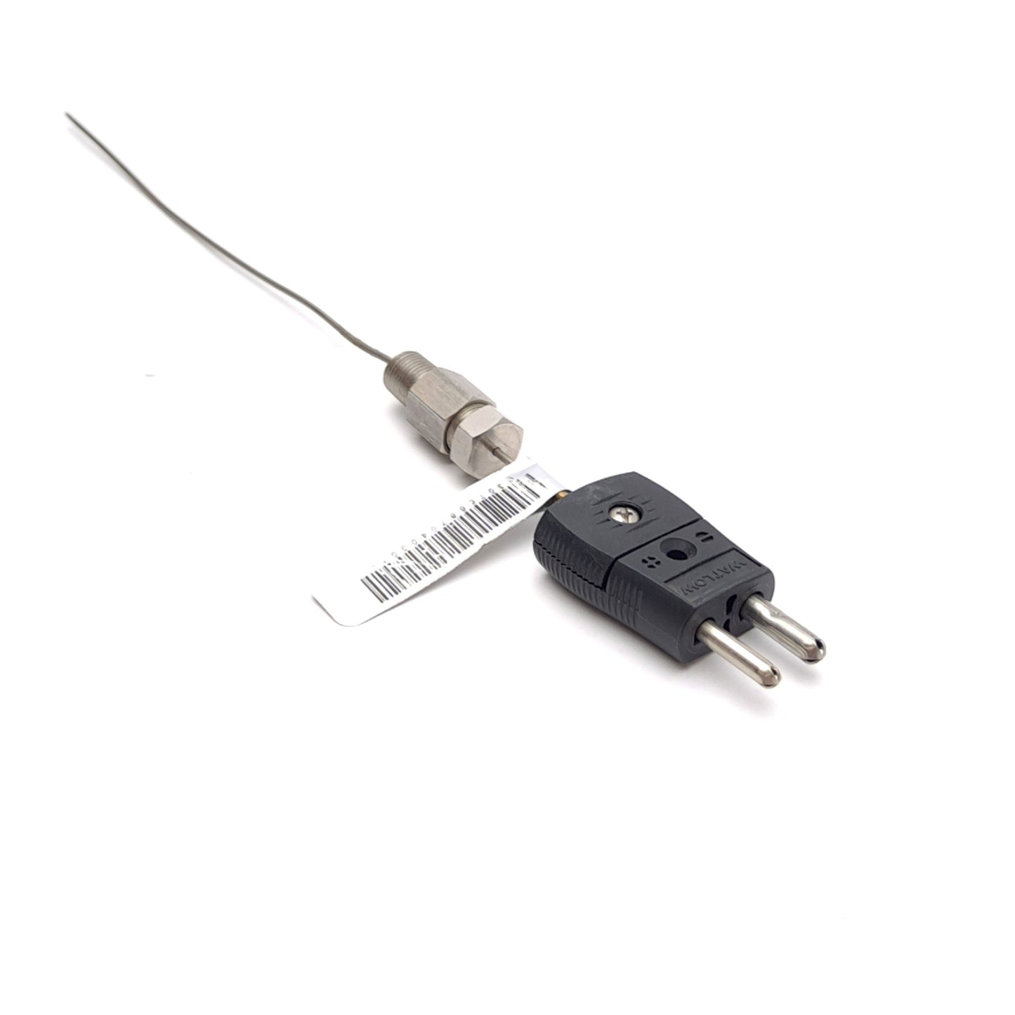 Used Watlow ACECL0F080UJ000 Type J Thermocouple, ø0.063" x 8" Probe, 1/8" NPT Fitting