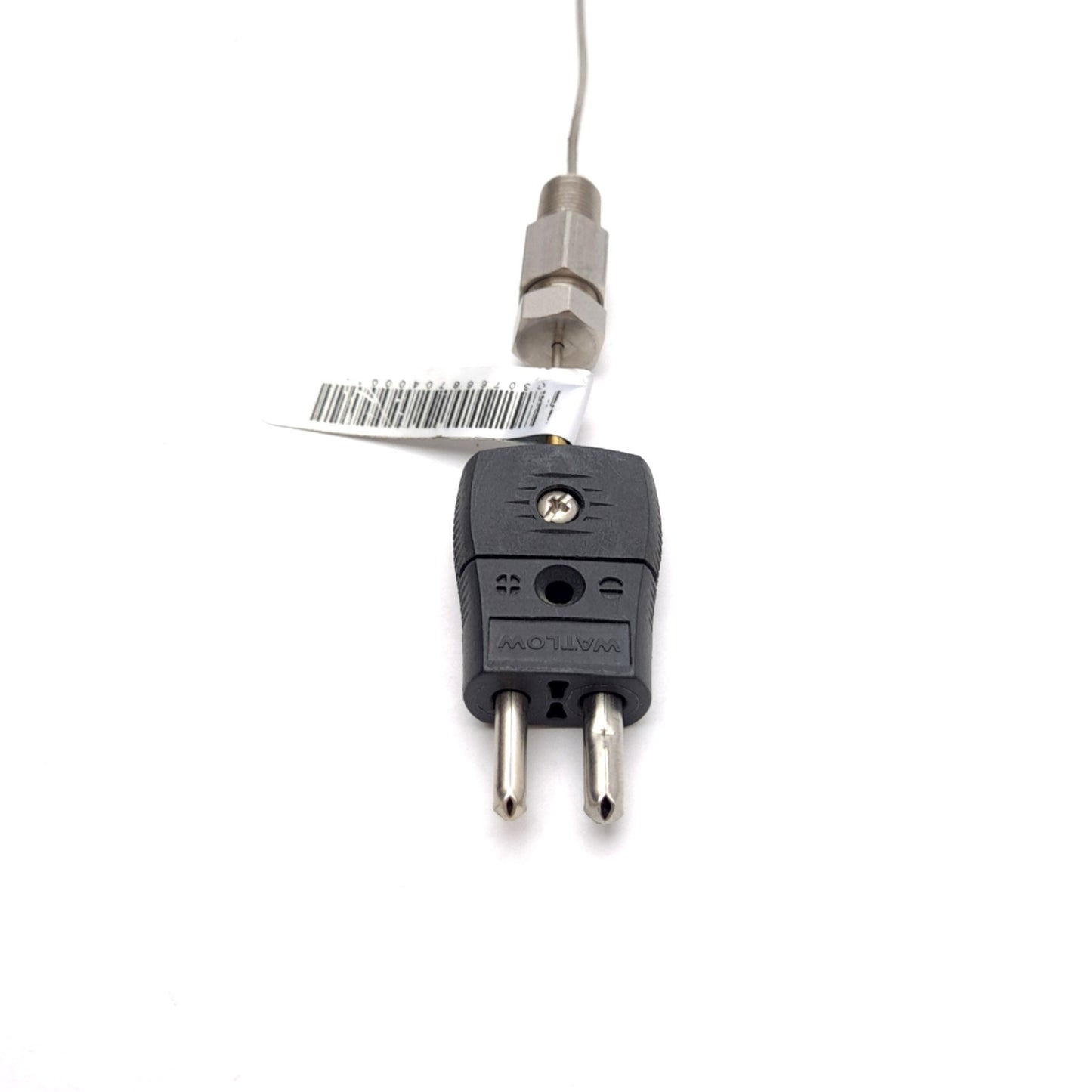 Used Watlow ACECL0F080UJ000 Type J Thermocouple, ø0.063" x 8" Probe, 1/8" NPT Fitting