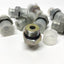 New – Open box Lot of 8 6400-08-12 Hydraulic Male Adapter Fitting 1/2" JIC 37° Flare x 3/4" ORB