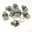 New – Open box Lot of 8 6400-08-12 Hydraulic Male Adapter Fitting 1/2" JIC 37° Flare x 3/4" ORB