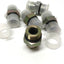New – Open box Lot of 5 6400-12-12 Hydraulic Male Adapter Fitting 3/4" JIC 37° Flare x 3/4" ORB
