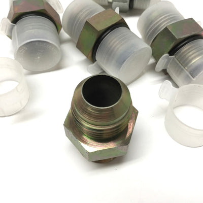 New – Open box Lot of 5 6400-12-12 Hydraulic Male Adapter Fitting 3/4" JIC 37° Flare x 3/4" ORB