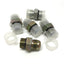 New – Open box Lot of 5 6400-12-12 Hydraulic Male Adapter Fitting 3/4" JIC 37° Flare x 3/4" ORB