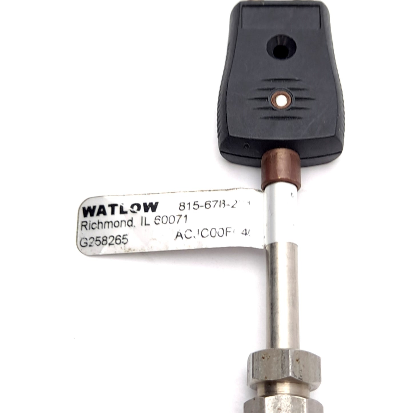 Used Watlow ACJA00A040UJ000 Thermocouple, 0.25" x 4" Sheath, Type J, 1/8" NPT Fitting