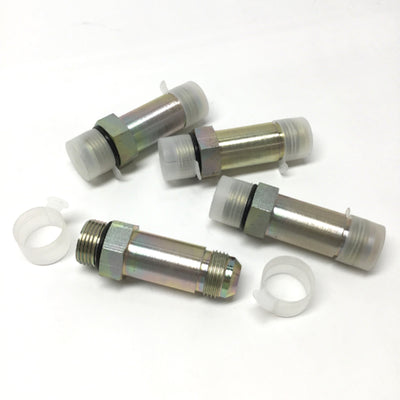 New – Open box Lot of 4 6400L-12-12 Hydraulic Male Adapter, Long, 3/4" JIC 37° Flare x 3/4" ORB